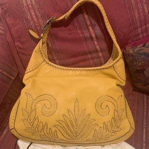 Cole Haan Zip Hobo Mustard